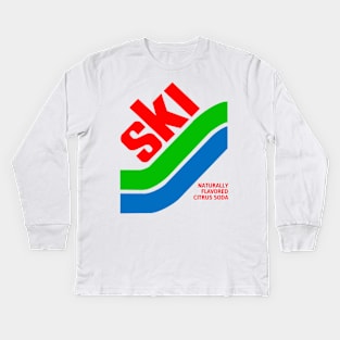 SKI - Citrus Soda Retro Kids Long Sleeve T-Shirt